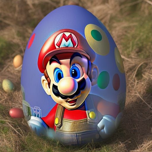 Super Mario Easter Egg in Detailed 8K