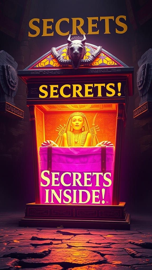 Glowing Sarcophagus Masterpiece in Dark Fantasy Art