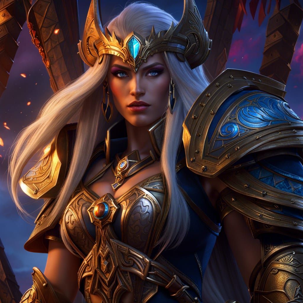 Aegwynn from Warcraft in 8k Resolution