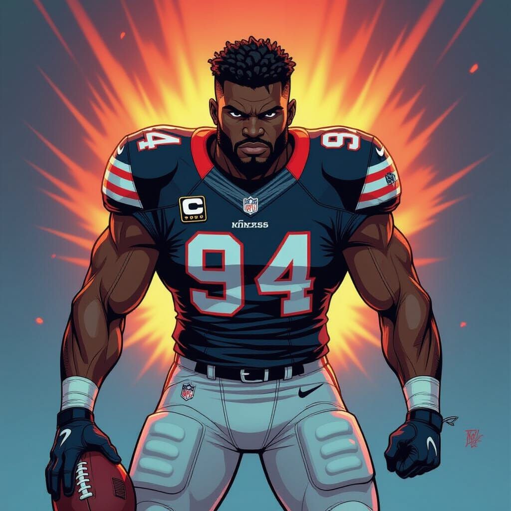 Rare Football Player NFT in Comic Art Style