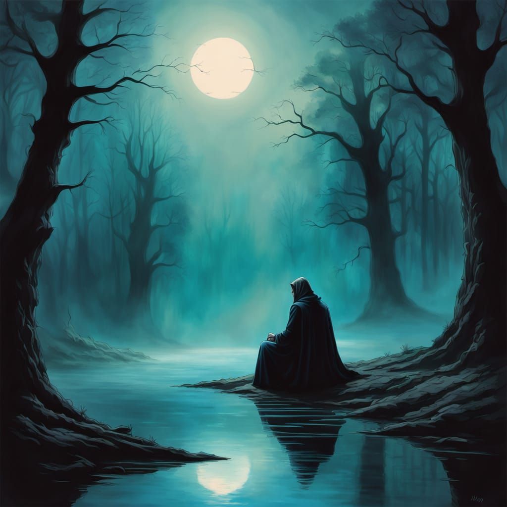 Surreal Dreamer in Vibrant Digital Art