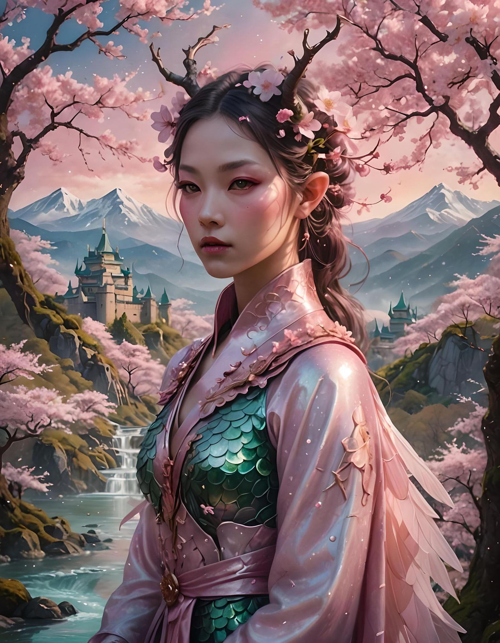 Cherry Blossom Tiefling