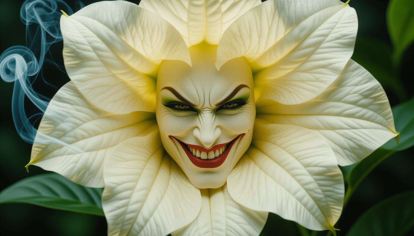 Angel's Trumpet Flower: Ethereal Toxic Beauty Captured