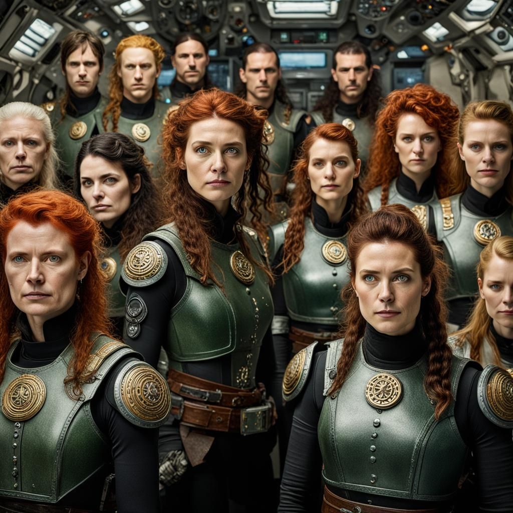 CelticPunk Starship Woman: Professional Color Portrait