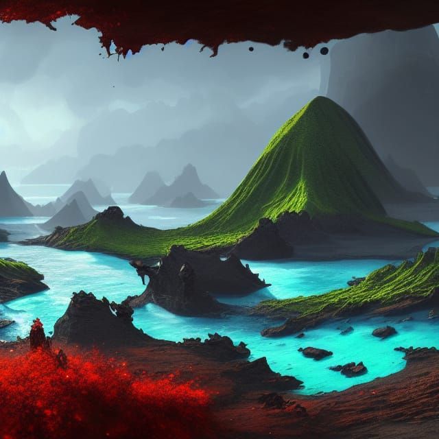 Galápagos Islands: Fantasy Concept Art in Deep Color