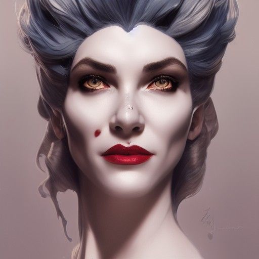 Cruella de Vil Portrait in Artgerm Style