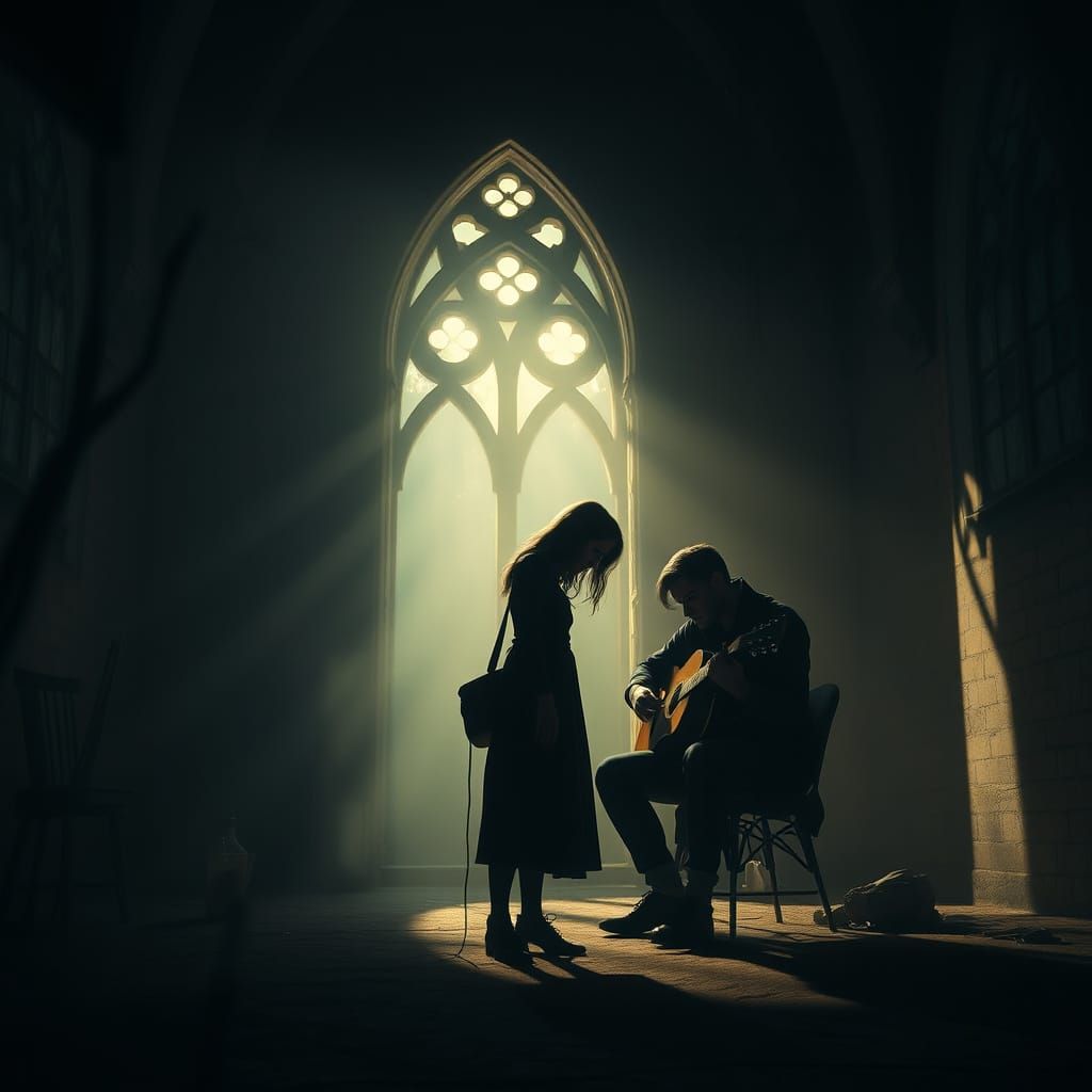 Chapel Encounter: Mystical Realism and Atmospheric Lighting