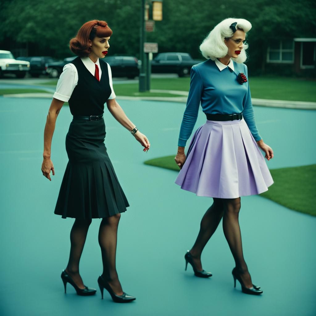 Cross-Dressed Secretary at Halloween Party: Cinematic Film