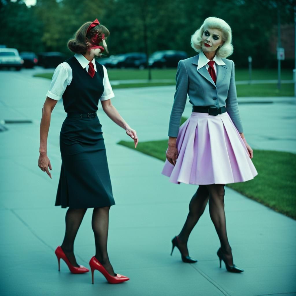 Cross-Dressed Secretary at Halloween Party: Cinematic Film S...