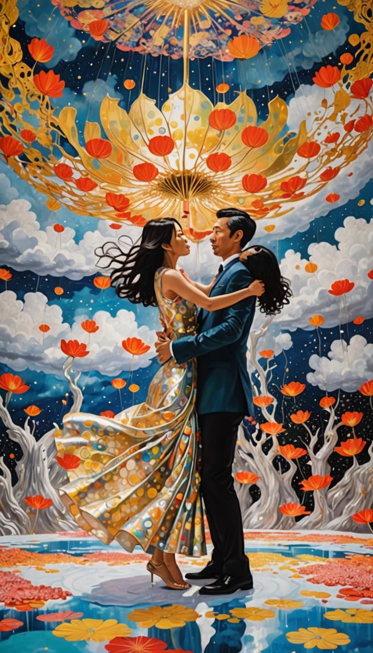 Weightless Dance in Pop Art Lotus Pavilion