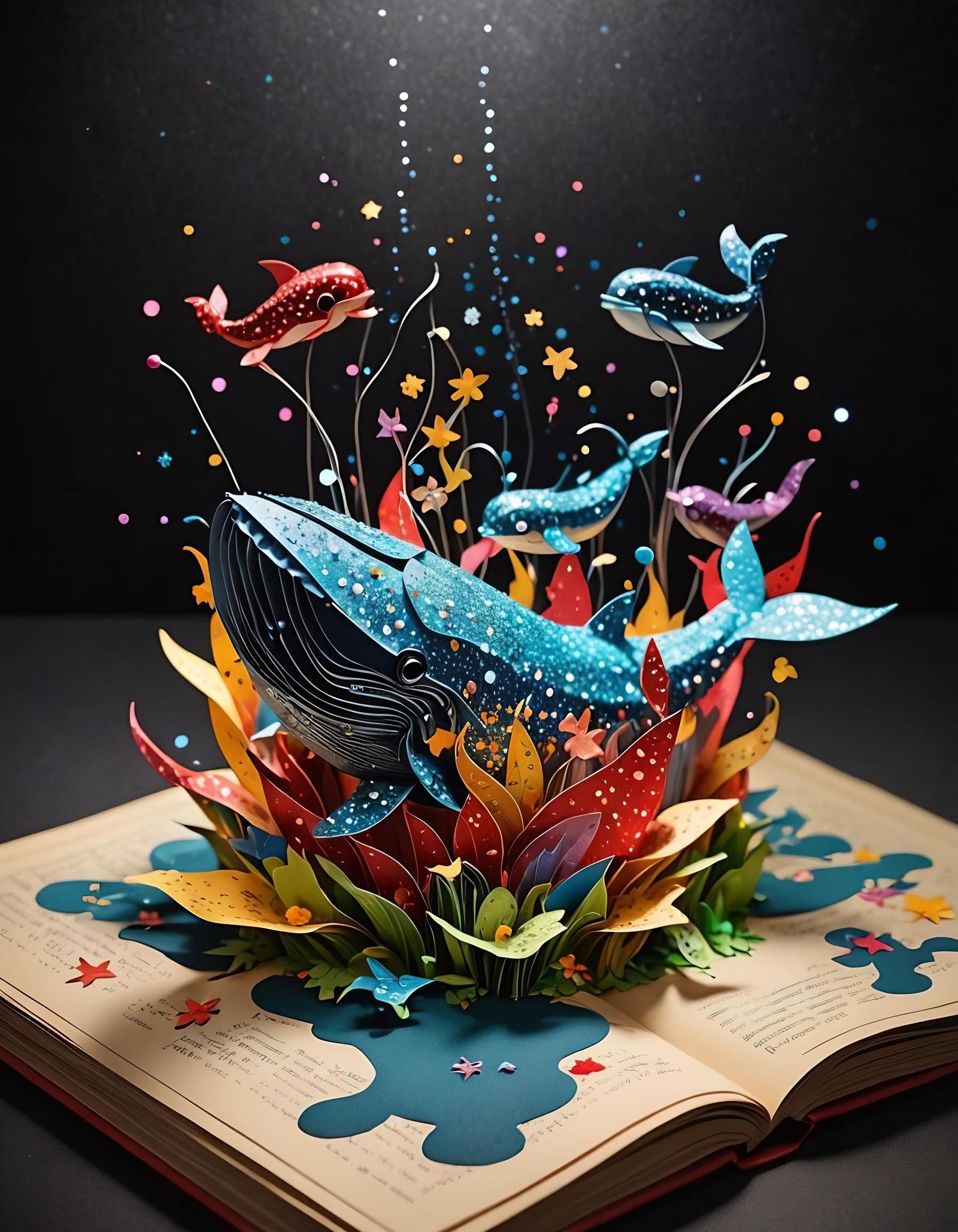 "The Wondrous Tale Of Winston The Whale" children's pop-up book.