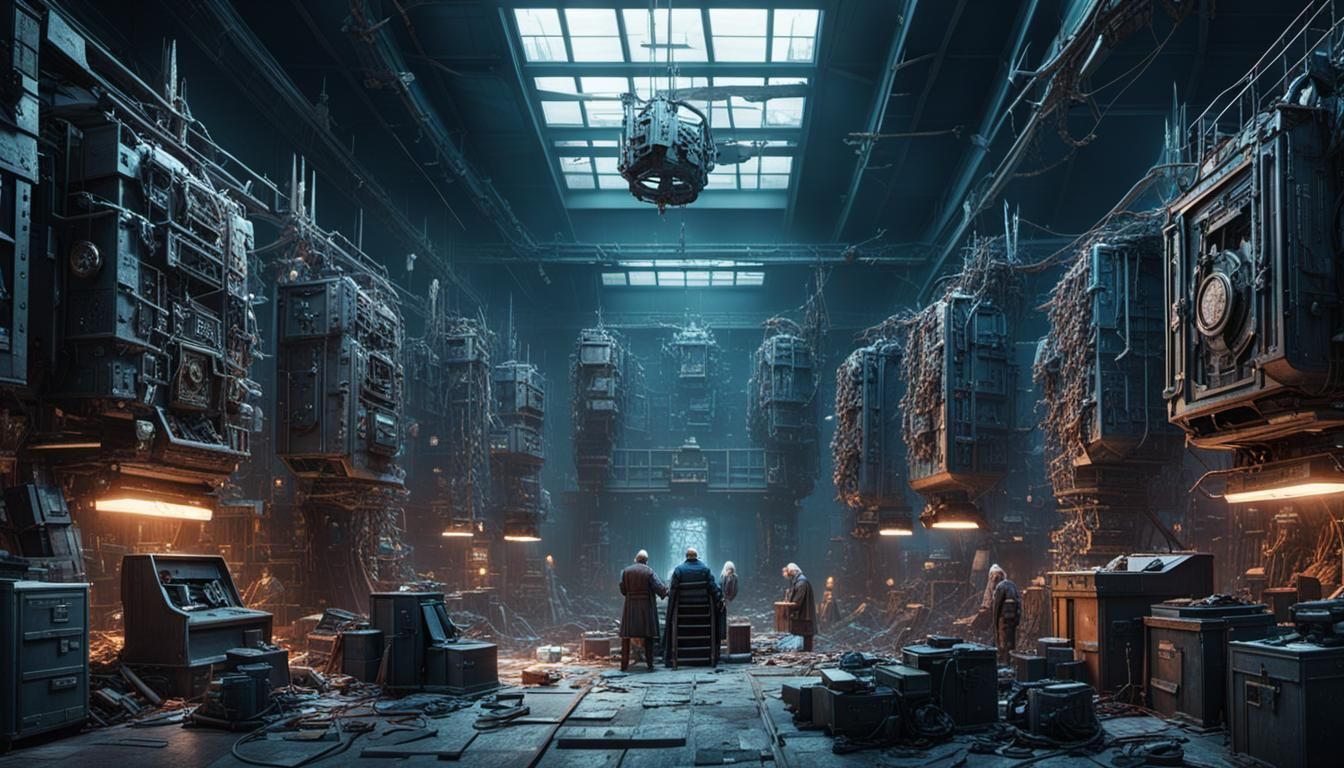 Electronic Junkyard: Medieval Throne Room in Dystopian Sci-F...