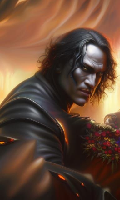 Brandon Lee as the crow