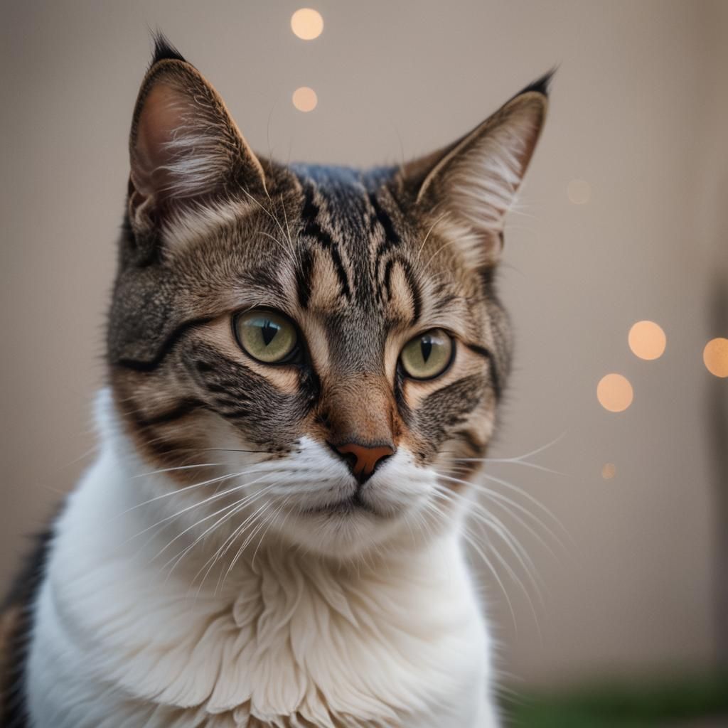 Sad Cat Captured with Professional Photography Techniques