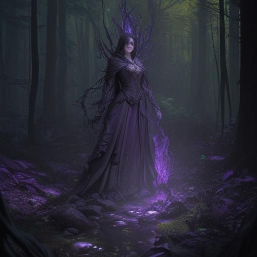 Elves in Forest: Dark Fantasy Concept Art