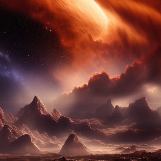 Epic Stars in Space Digital Painting