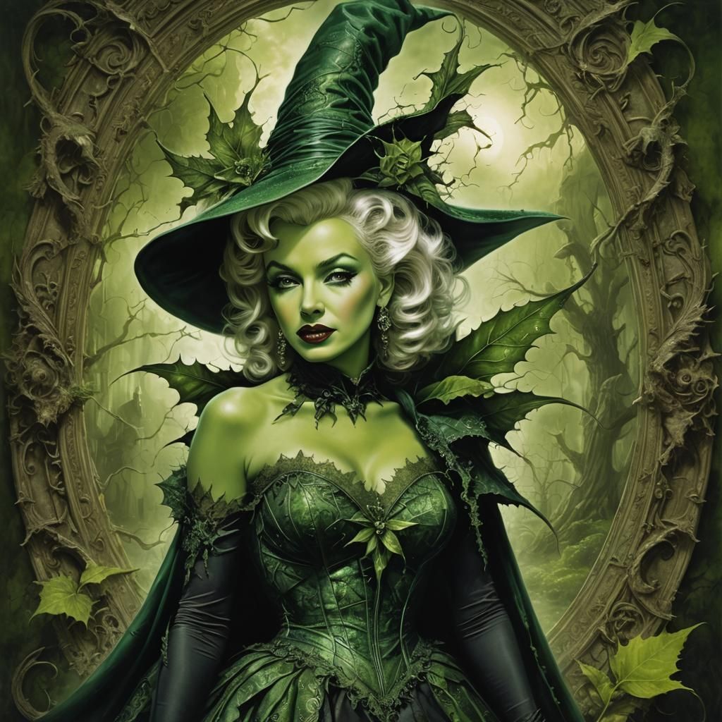 Marilyn Monroe as Elphaba from Wicked