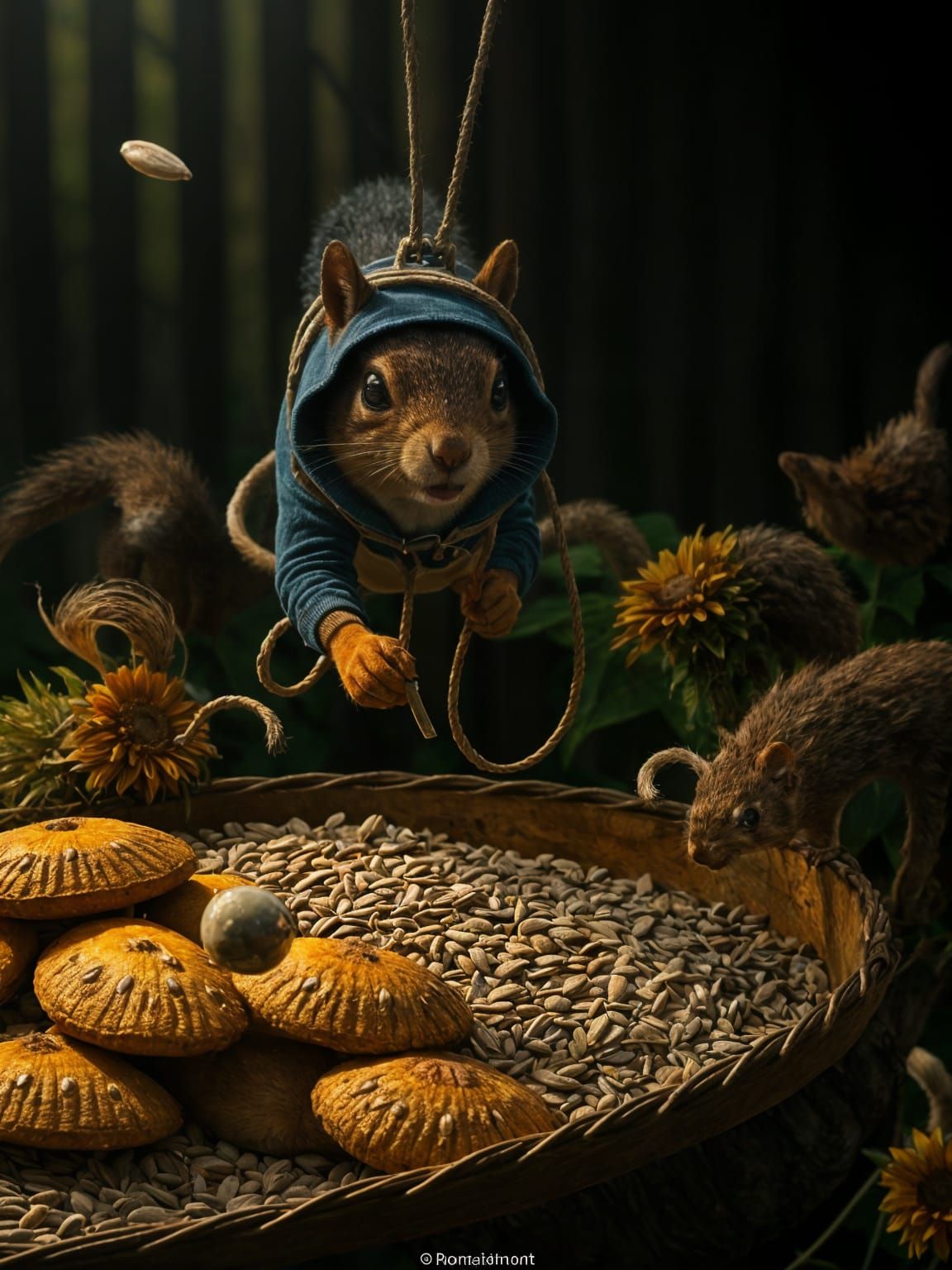 Squirrel Mission: Impossible Parody in Lush Garden