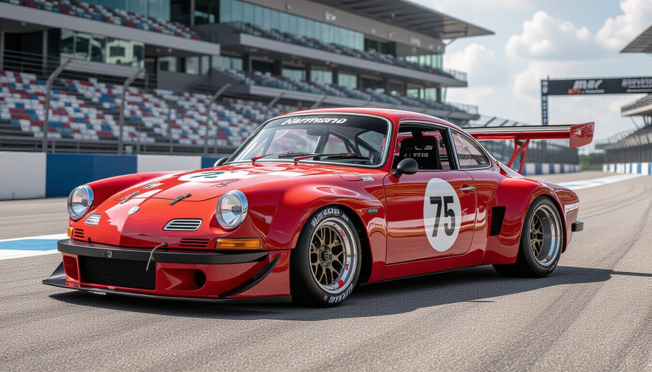 Retro-Modern Karmann Ghia GT3 Race Car