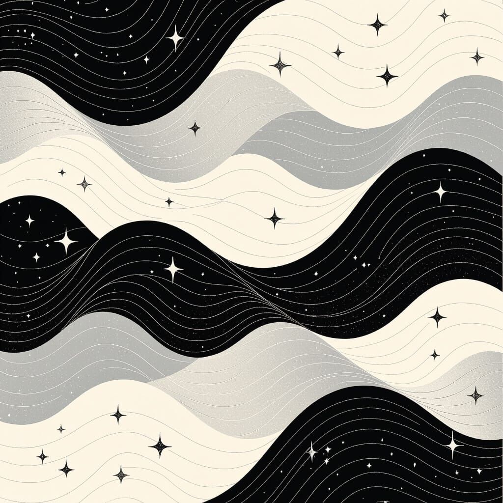 Elegant Minimalist Book Cover in Black and Silver