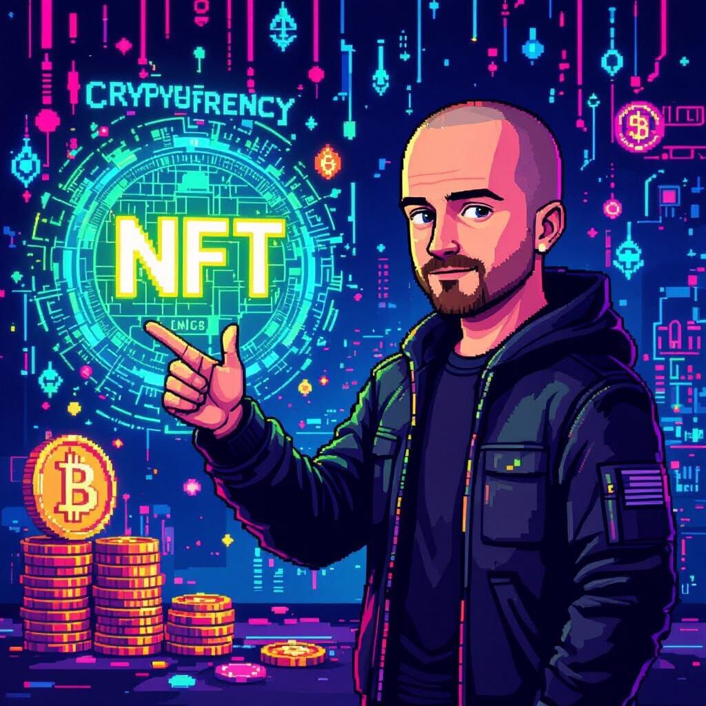 Pixel Art Jesse Pinkman Explains NFT Currency