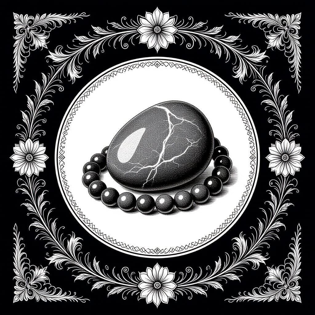 Minimalist Stone Logo for Natural Bracelet Store