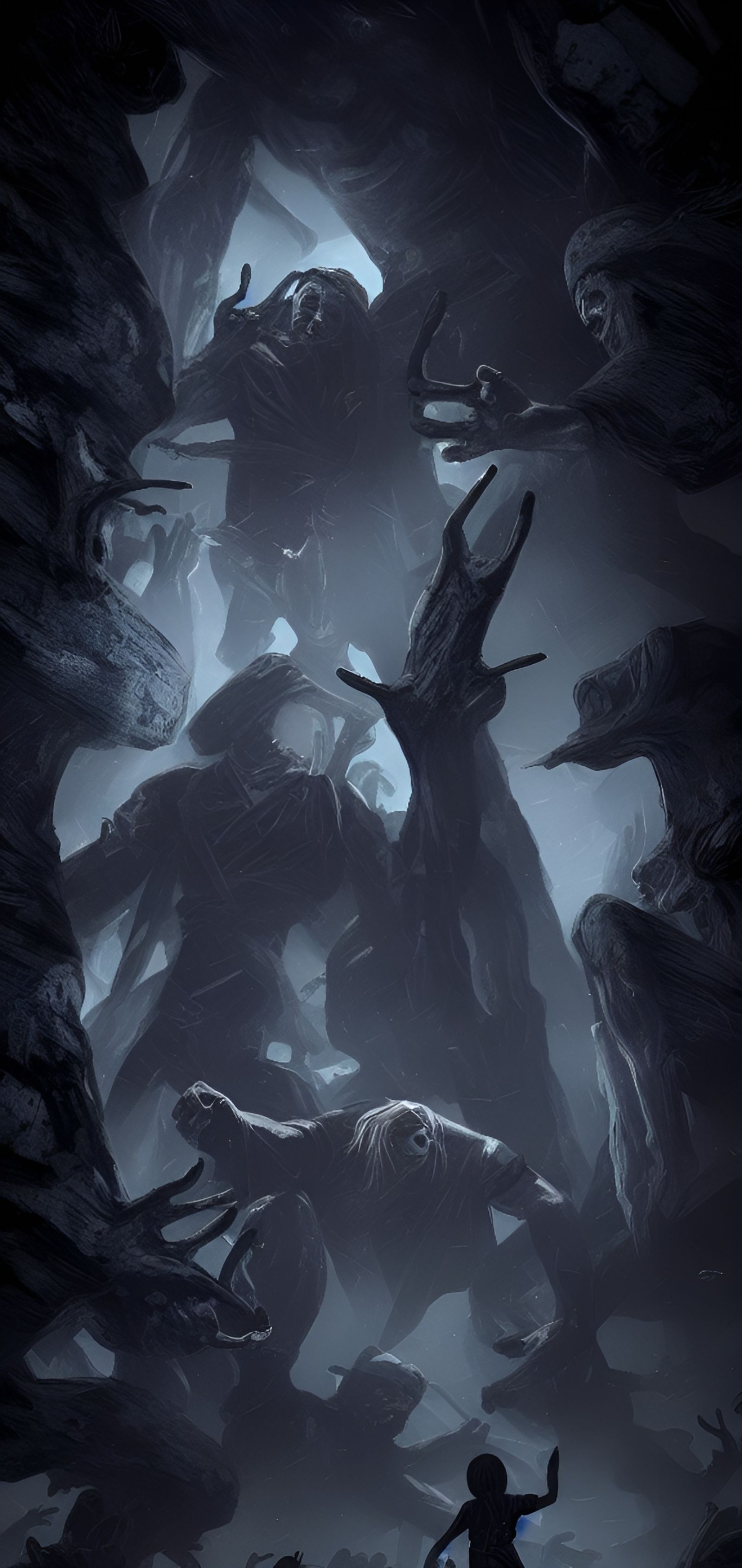 Dark God's Fingers: 8k Storybook Illustration