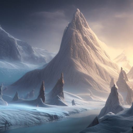 Fantastical North Pole Concept Art in Deep Color
