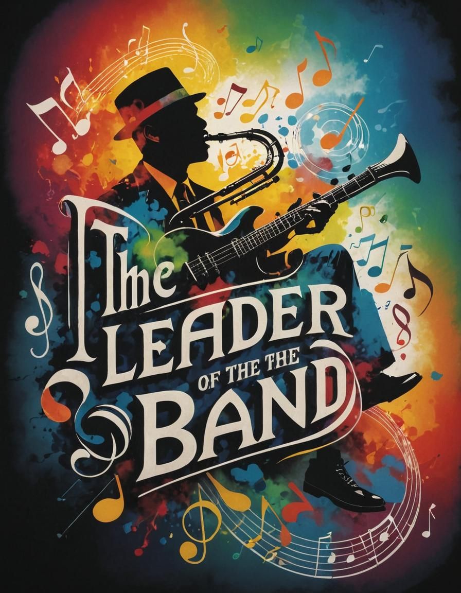 Musician Double Exposure with Bold Retro Typography