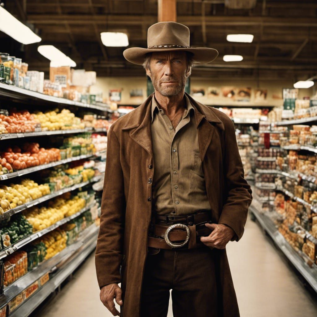 The Man With No Name Buys Groceries