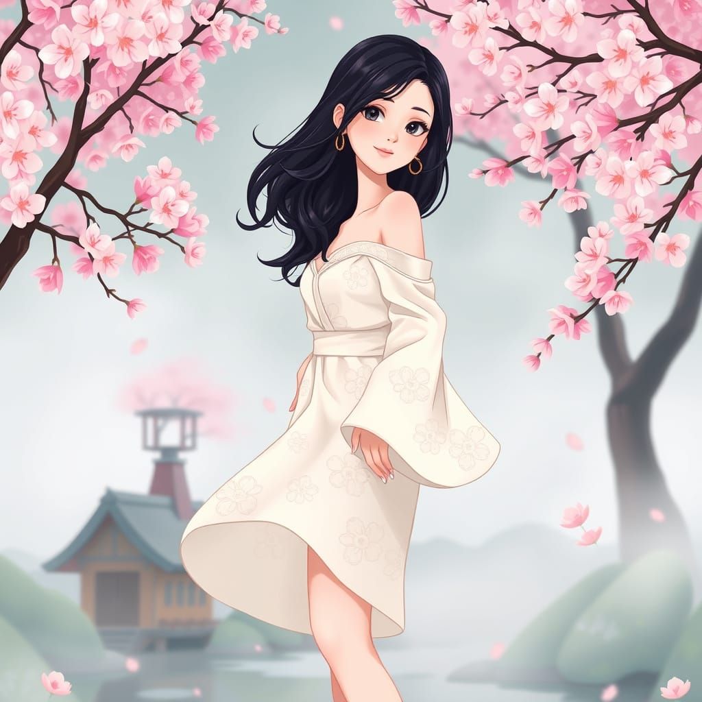 Surreal Japanese Fantasy in Whimsical Style