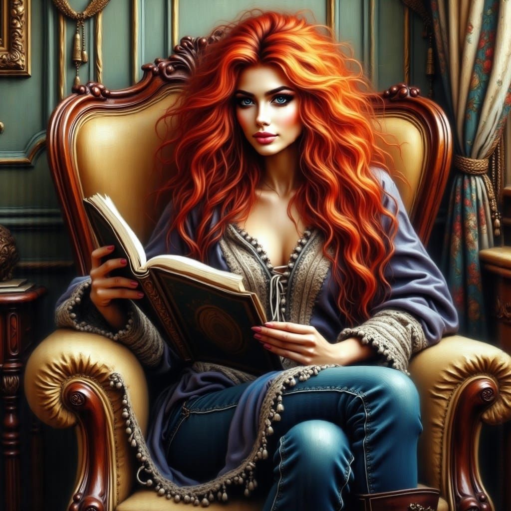 Ethereal Beauty in a Cozy Moment