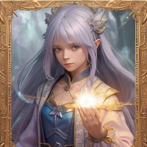 Apprentice Mage with Dragon Spirit in Digital Art