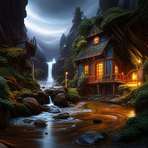 Fantastical Recycled Material Art in Deep Color