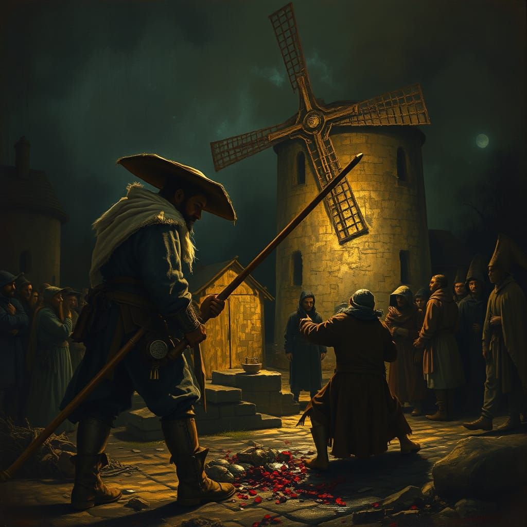 Medieval Miller Prepares for Battle Against Wealthy Merchant...