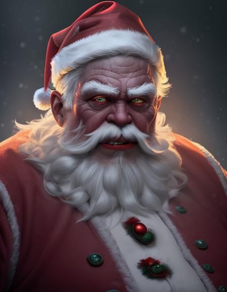 Evil Santa Claus Christmas Monster Concept Art