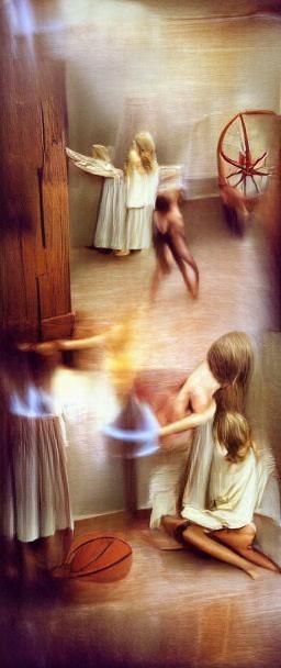 Eerie Satanic Panic Scene in Soft Focus