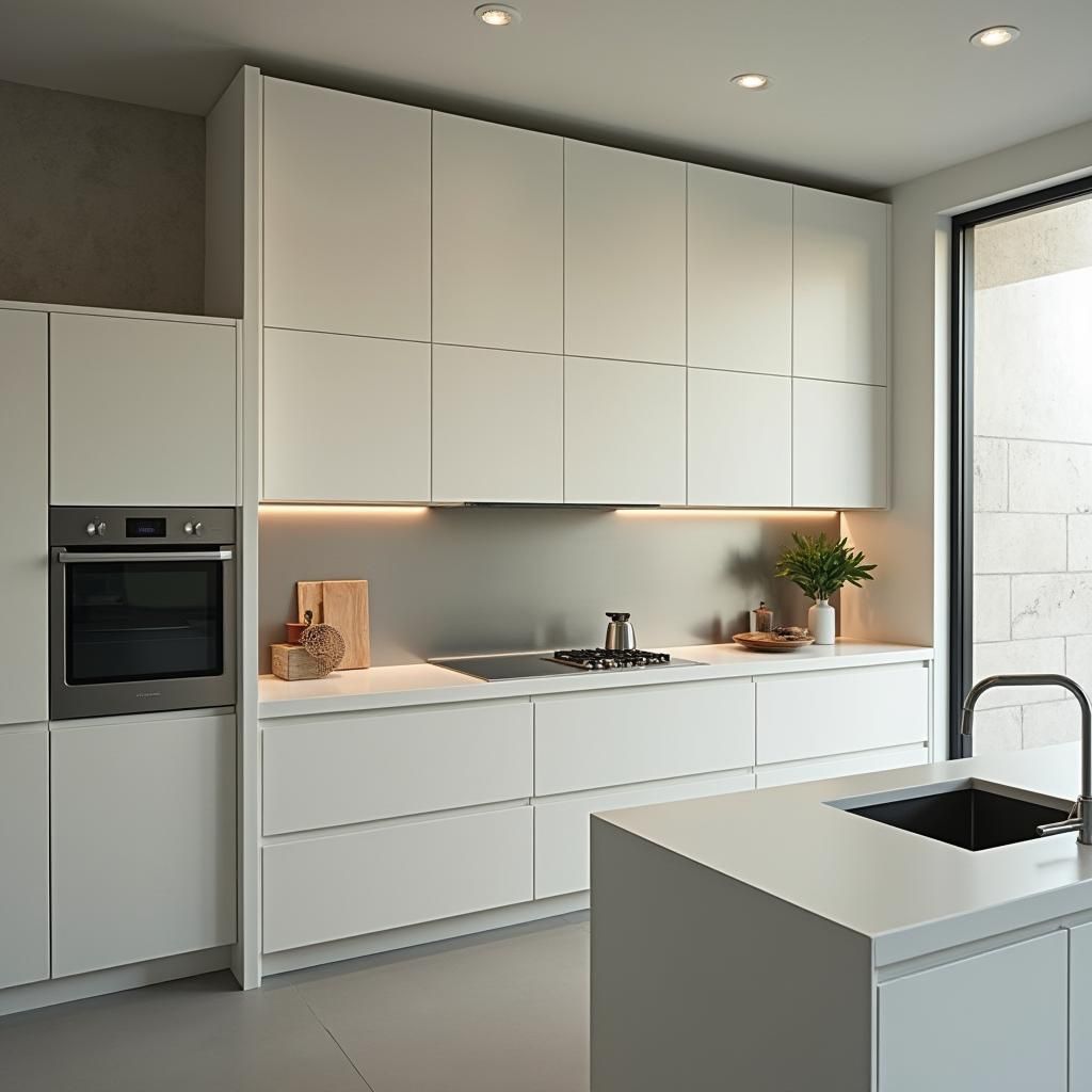 Minimalist Modular Kitchen Design in Dieter Rams Style