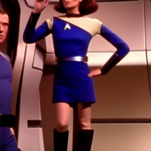 Star Trek Scene Aboard a Starship