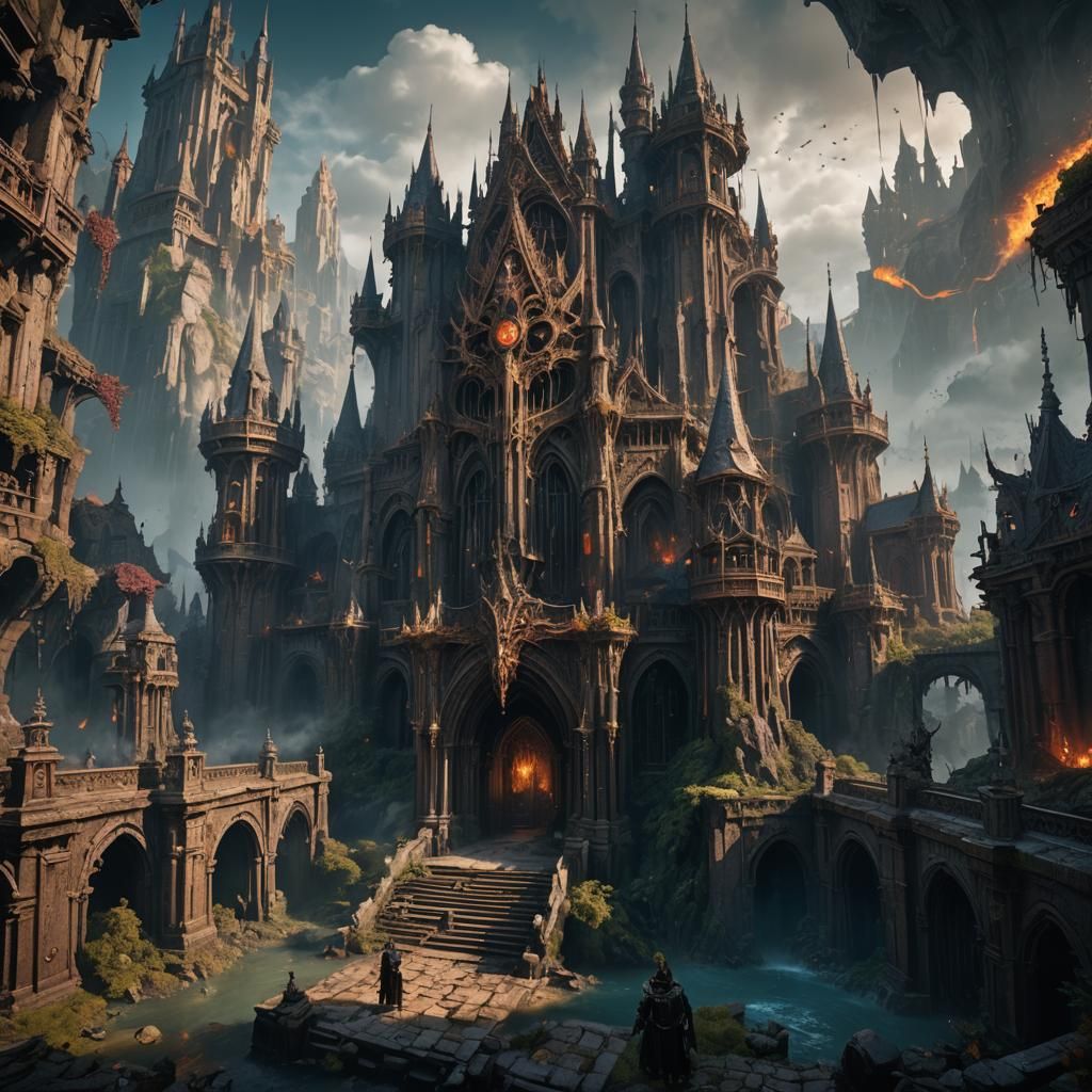 Fantastical Evil Souls in Detailed Matte Painting
