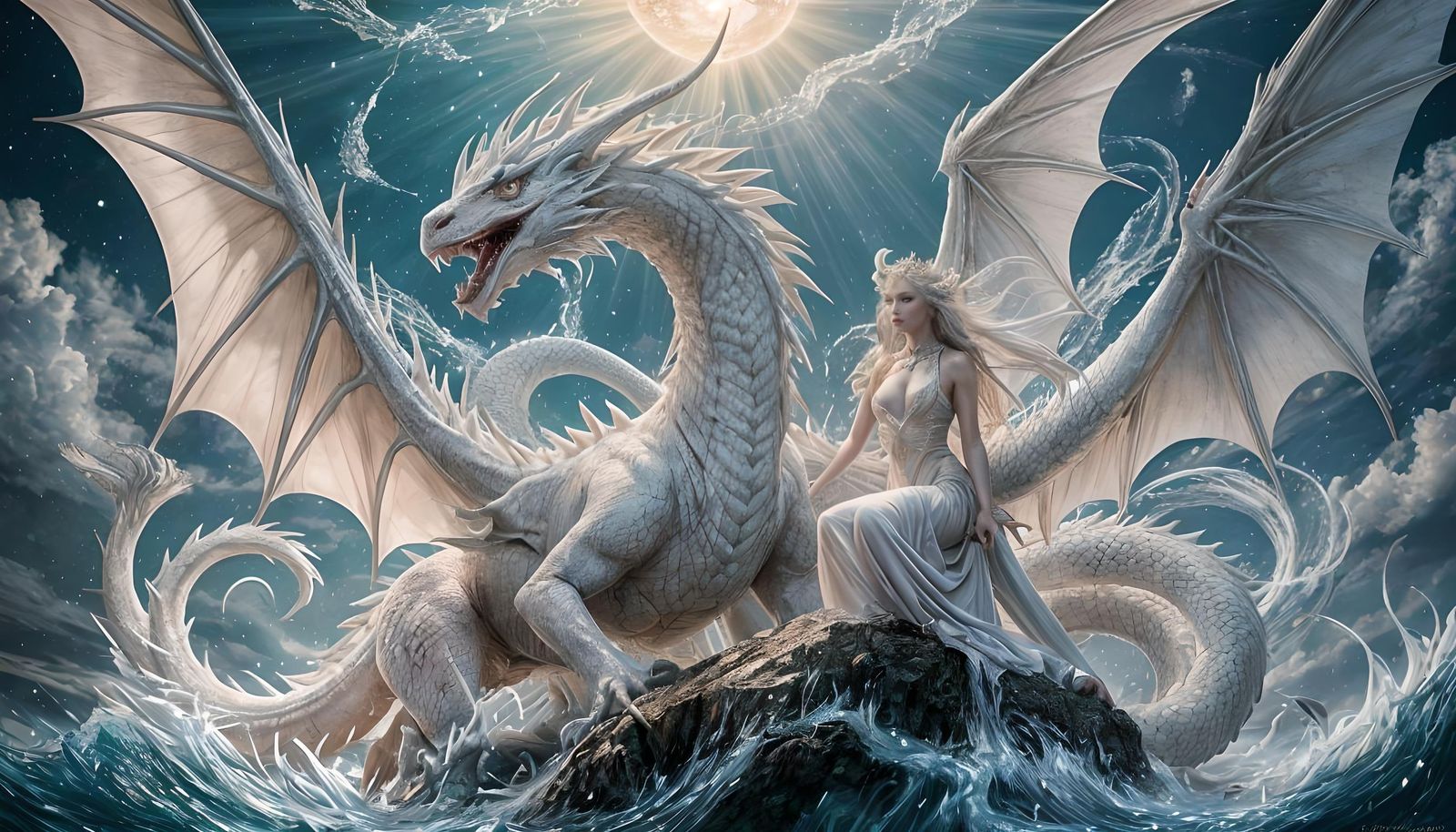 The White Dragon and Fairy Dominates the Ocean of Light