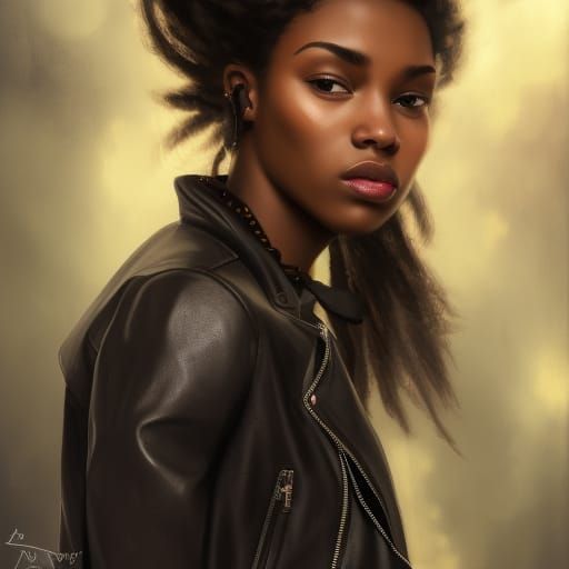 Attractive Woman in London, Hyperdetailed Art Portrait