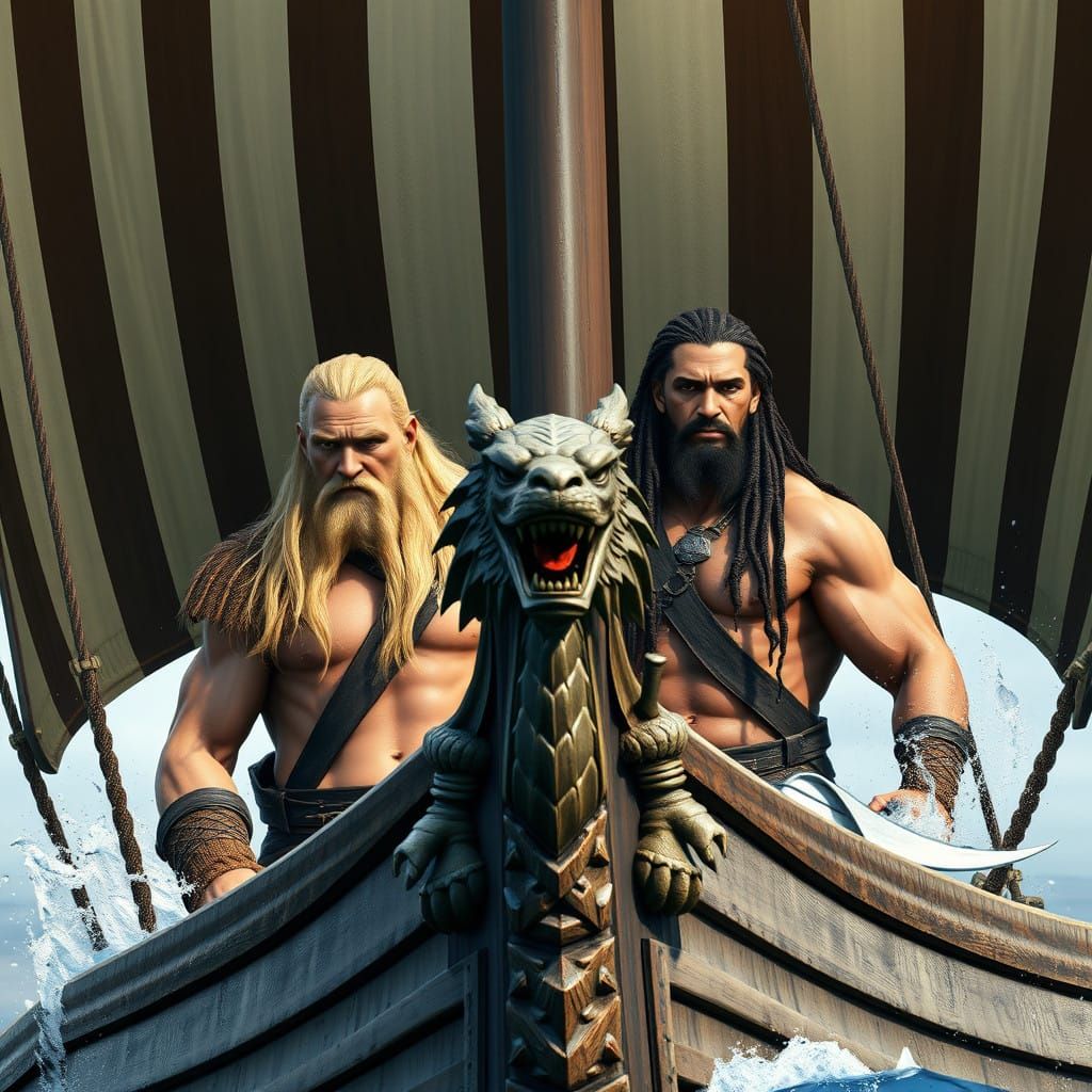 Vikings under sail