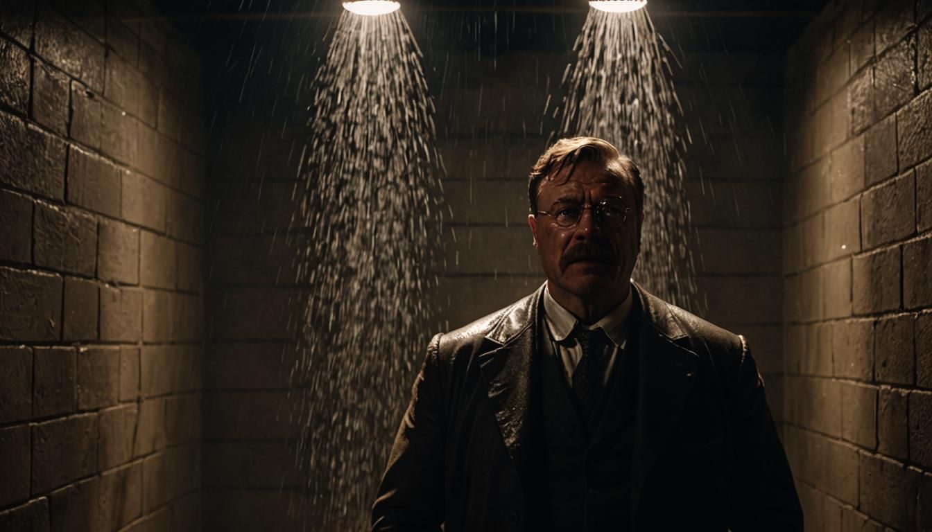 Teddy Roosevelt in Turkish Prison: Photorealistic 1900s Scen...