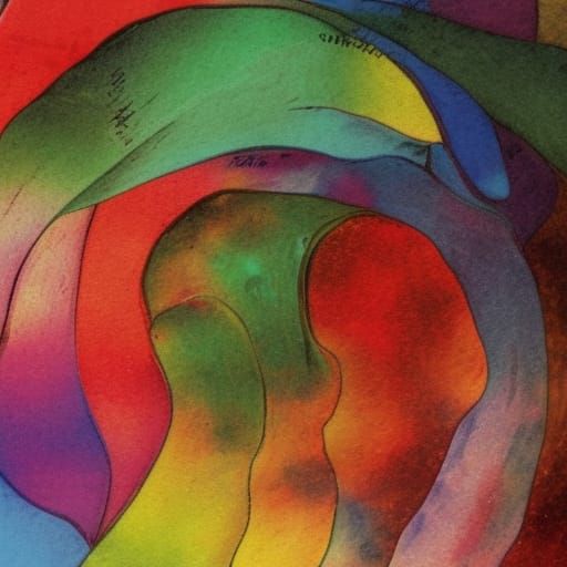 Vibrant Watercolor Painting of Inflation Concept