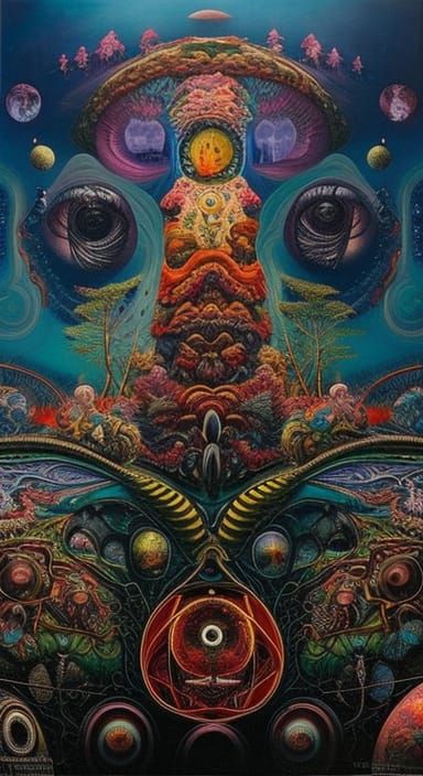 Surreal Deterioration of Mind: Oil Painting