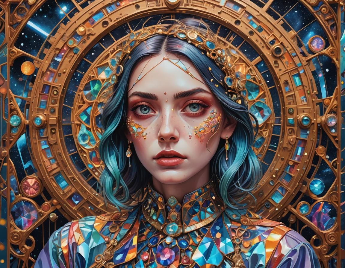 Psychedelic Train Station with Kaleidoscope Eyes