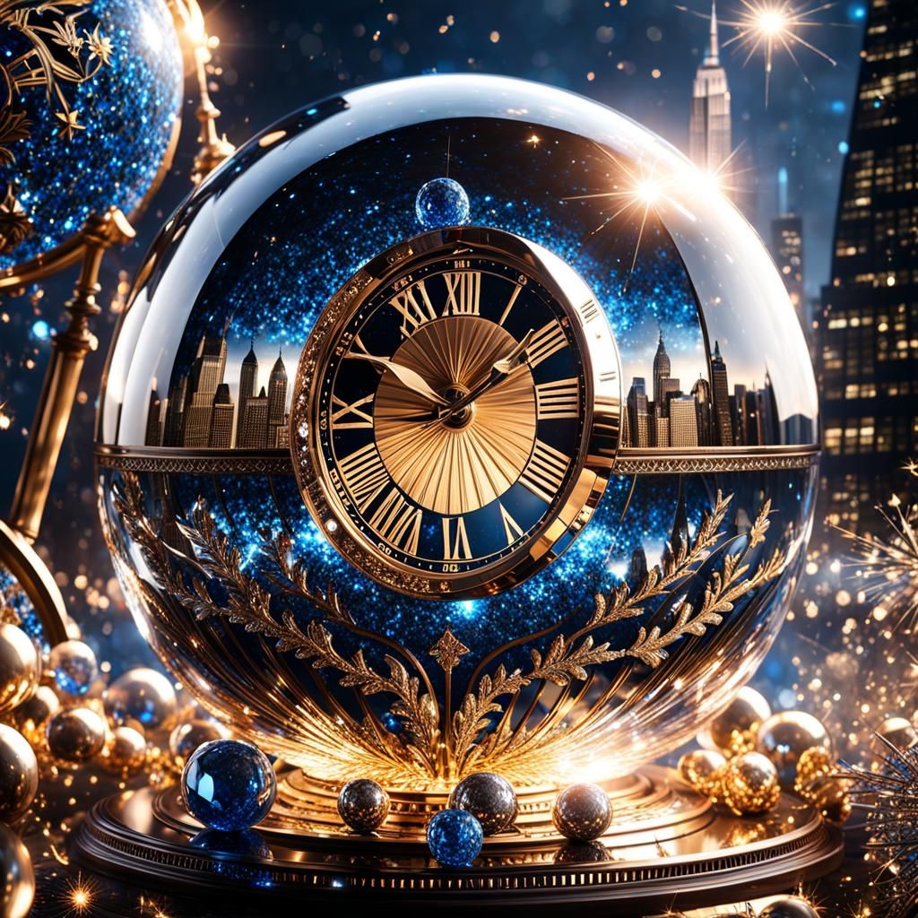 Crystal Sphere Clockwork World in Photorealistic CGI