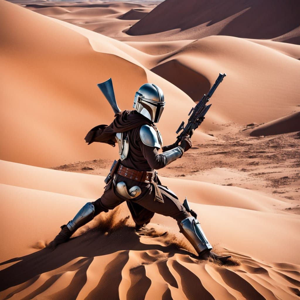 Abstract Mandalorian Landscape in Atacama Desert