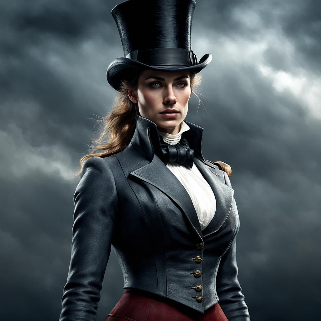 Female Gang Leader in London, 1814, Hyperrealism